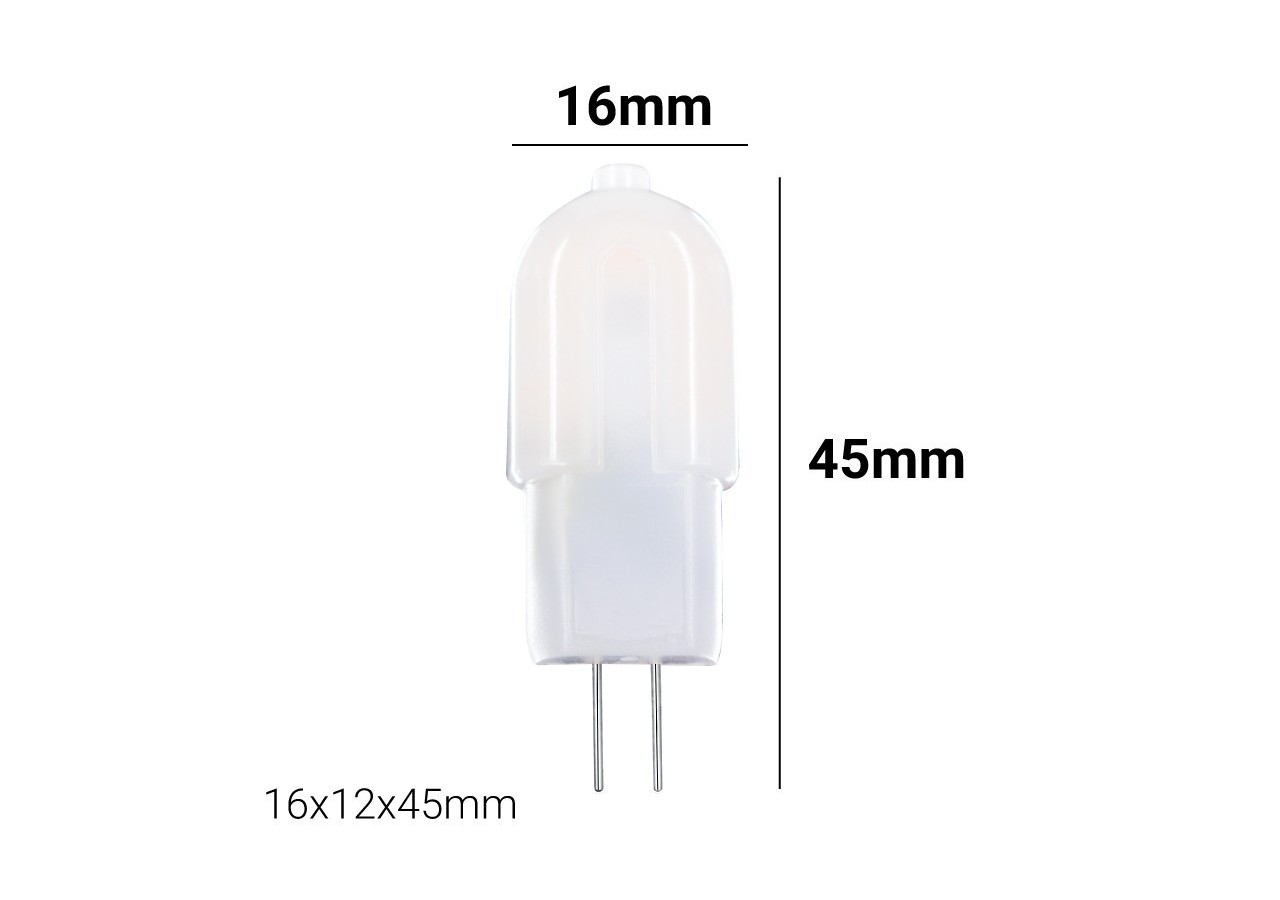 Ampoule LED G4 Bi-Pin 1.8W 12V-DC/AC 160lm - B757-BC - Barcelona LED