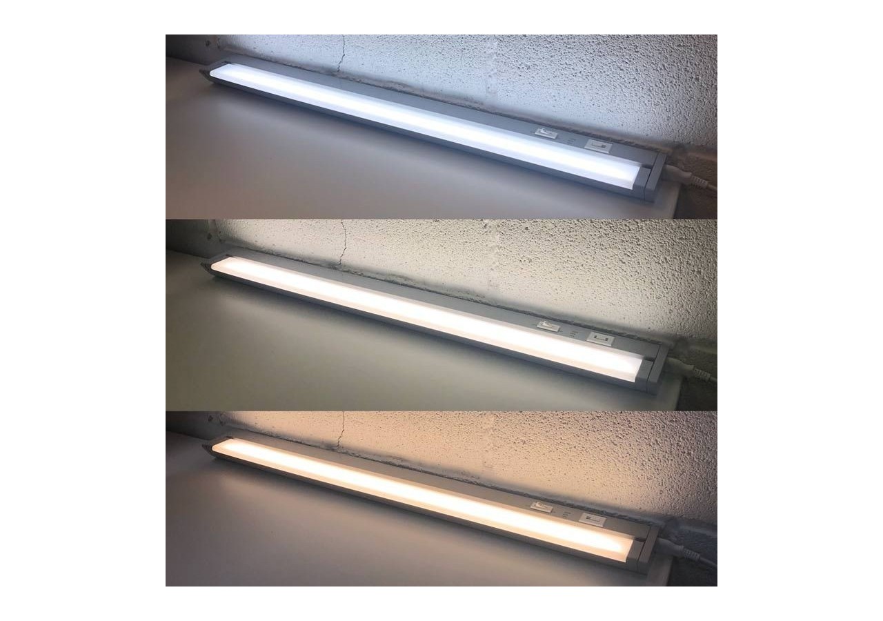 Luminaire LED orientable CCT traversante pour dessous de meuble 60cm 8W - B7311-CCT - Barcelona LED