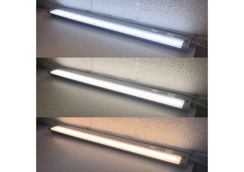 Luminaire LED orientable CCT traversante pour dessous de meuble 60cm 8W - B7311-CCT - Barcelona LED