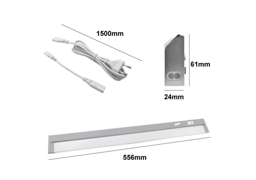 Luminaire LED orientable CCT traversante pour dessous de meuble 60cm 8W - B7311-CCT - Barcelona LED