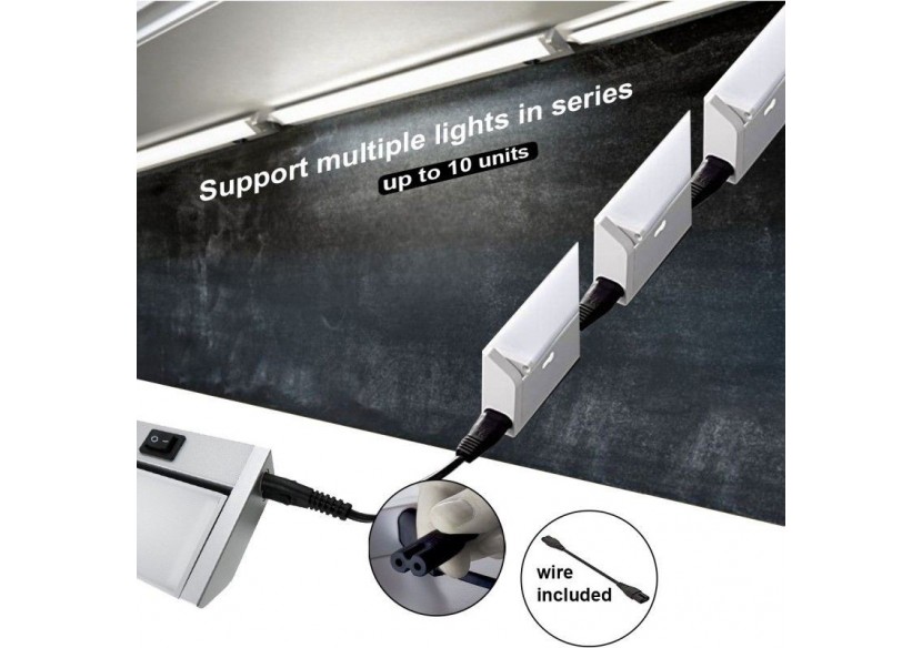 Luminaire LED orientable CCT traversante pour dessous de meuble 60cm 8W - B7311-CCT - Barcelona LED