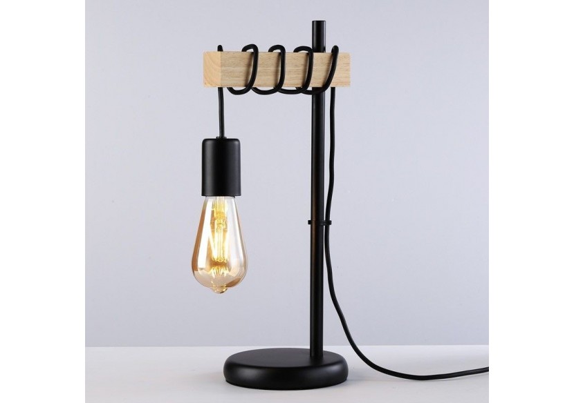Lampe de table en bois "WOODA" - LM132-N - Barcelona LED