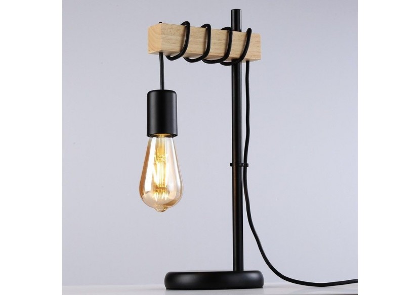 Lampe de table en bois "WOODA" - LM132-N - Barcelona LED