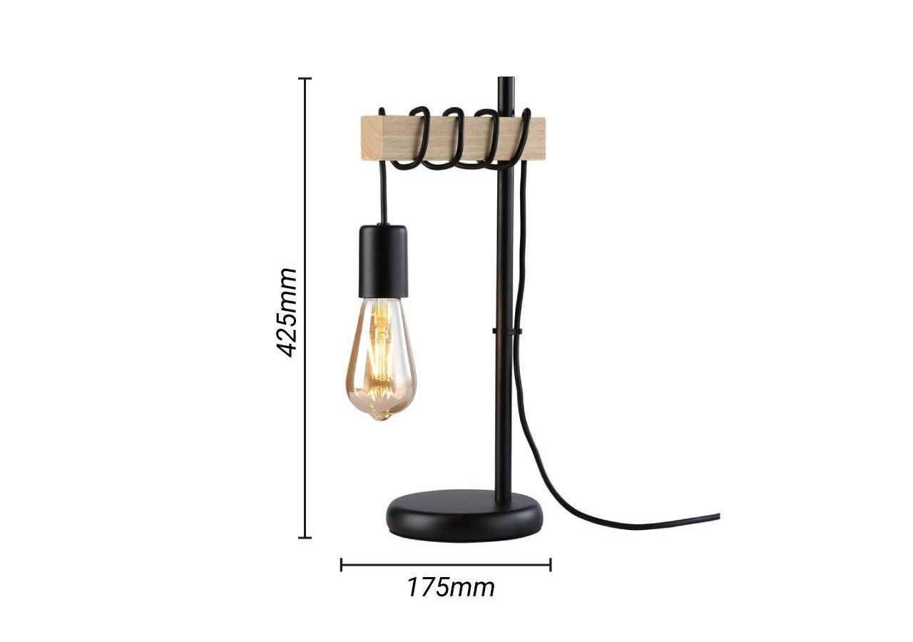Lampe de table en bois "WOODA" - LM132-N - Barcelona LED
