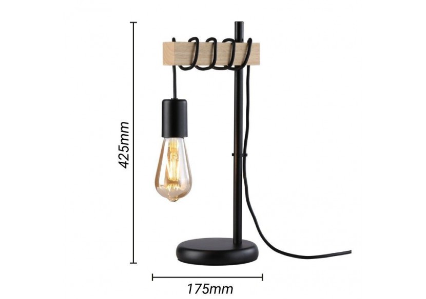 Lampe de table en bois "WOODA" - LM132-N - Barcelona LED