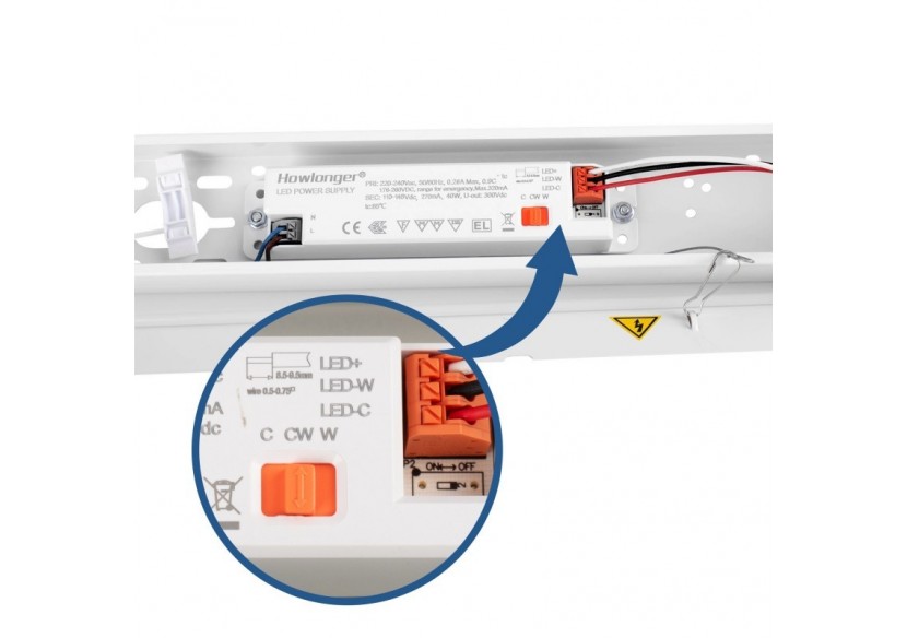 Linéaire LED haute puissance CCT - 40W - 120cm - B8596-CCT-120 - Barcelona LED
