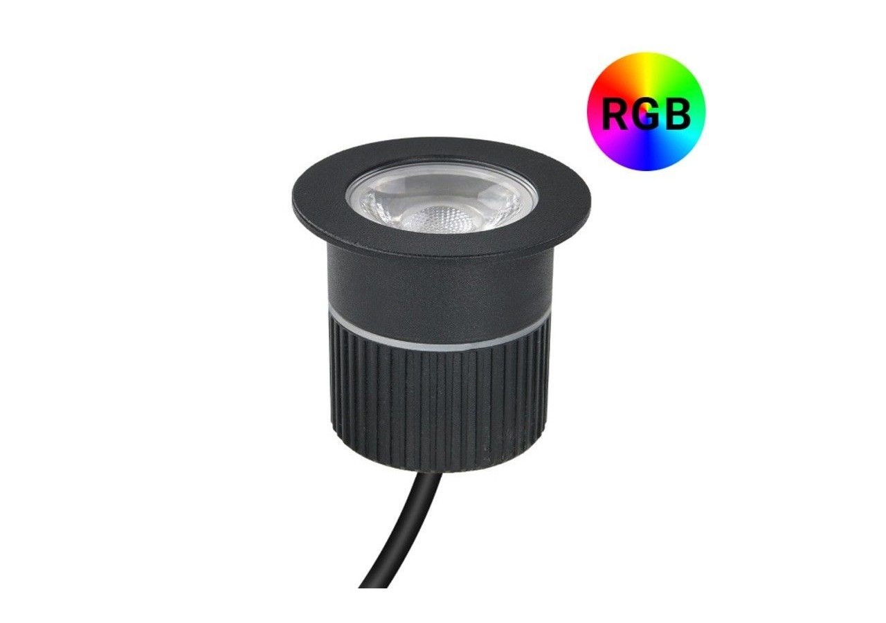 Spot extérieur encastrable de sol RGB - 12V DC -9W - IP67 - BA50020-RGB - Barcelona LED