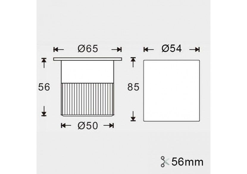 Spot extérieur encastrable de sol RGB - 12V DC -9W - IP67 - BA50020-RGB - Barcelona LED
