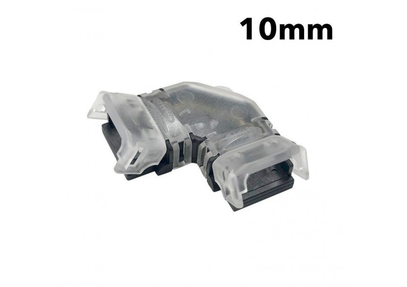 Connecteur d'angle en "L" à ruban LED COB monochrome 12V / 24V - 2 broches - Ruban 10mm - G-L-2P-10 - Barcelona LED