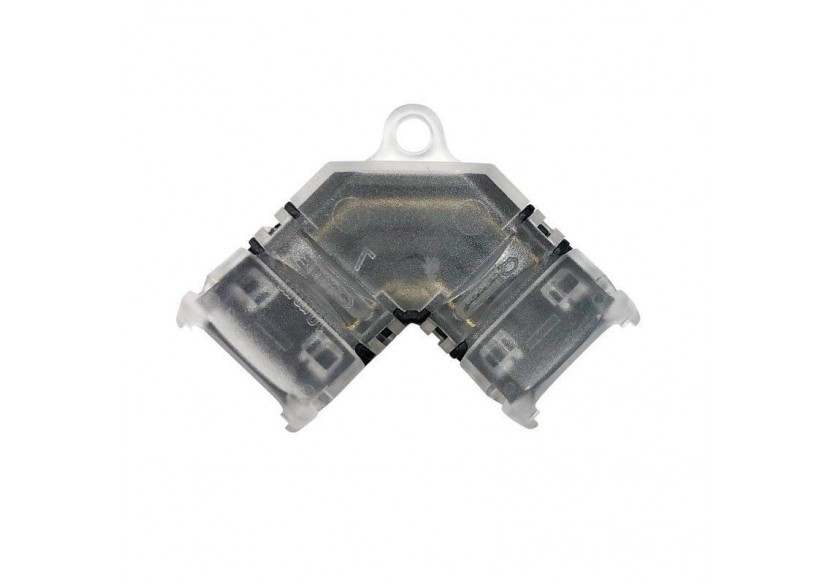 Connecteur d'angle en "L" à ruban LED COB monochrome 12V / 24V - 2 broches - Ruban 10mm - G-L-2P-10 - Barcelona LED