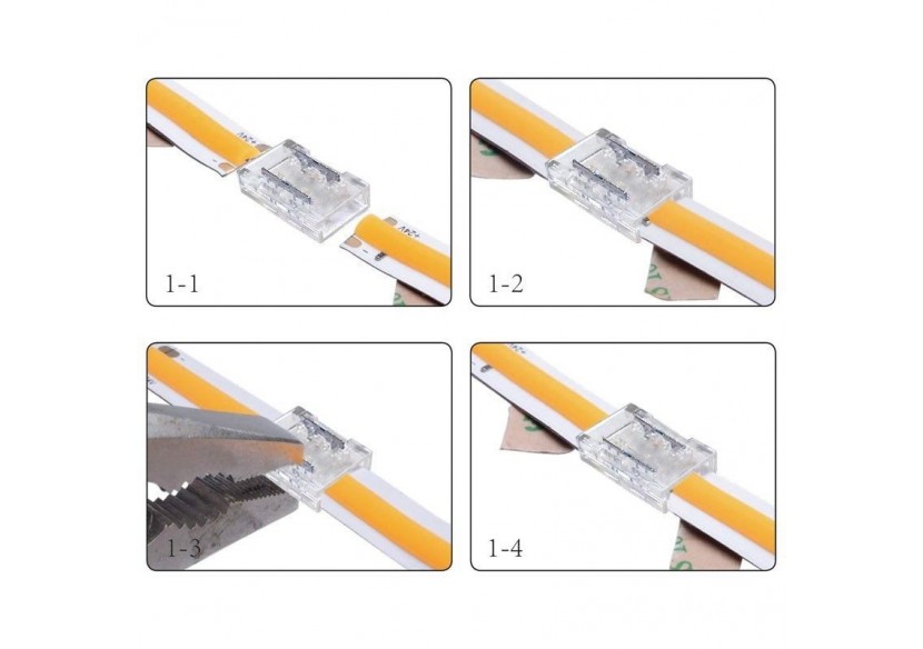 Connecteur rapide ruban à ruban COB invisible 10mm IP20 - G-B2P-10 - Barcelona LED