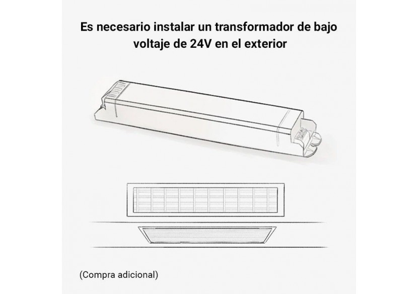 Kit SKYline éclairage linéaire 120 led/m 90W 5m - SKY5-N-BN - Barcelona LED