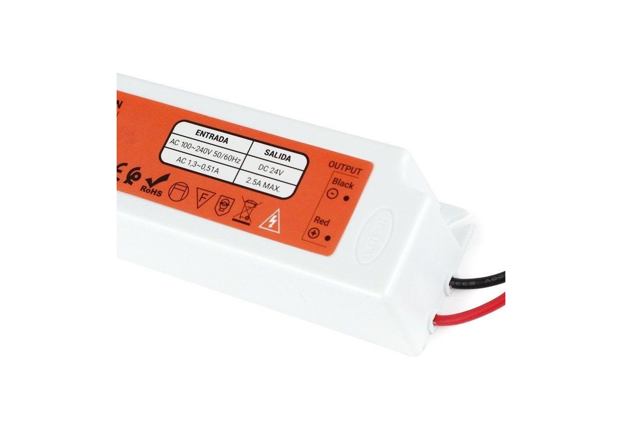 Transformateur étanche compact 24V 60W IP67 - LP-60-24 - Barcelona LED