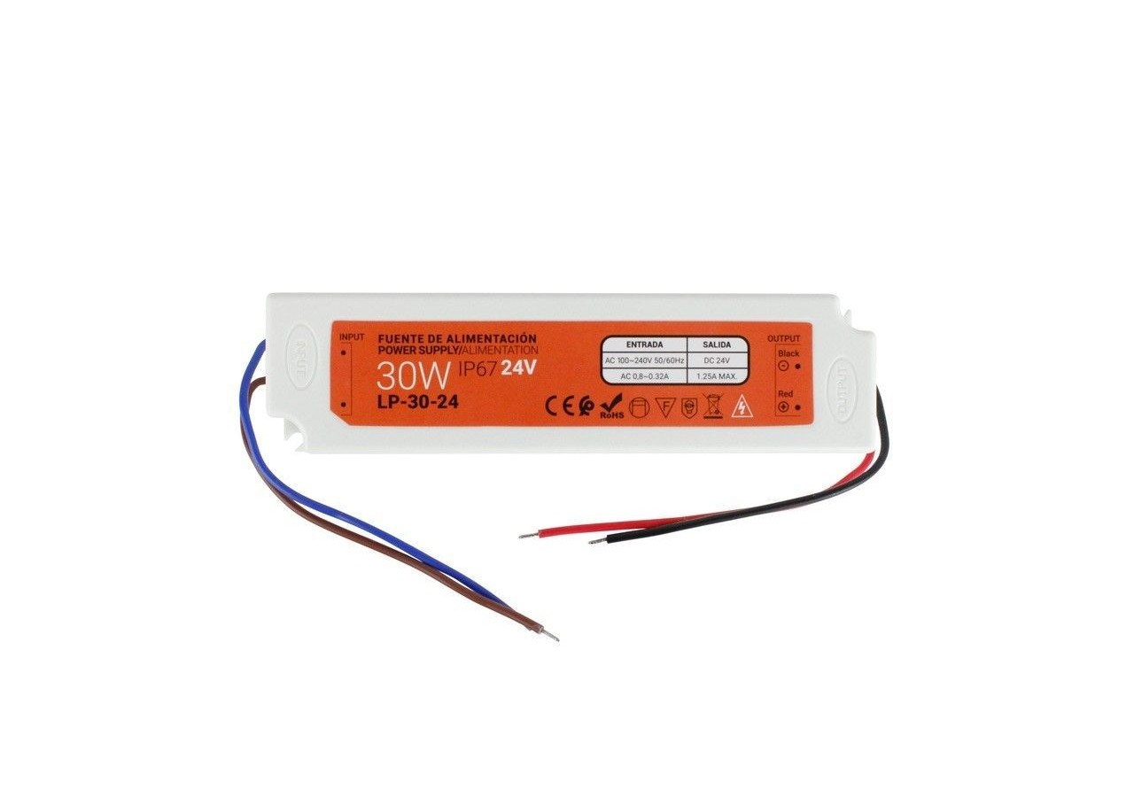 Transformateur étanche compact 24V 30W IP67 - LP-30-24 - Barcelona LED