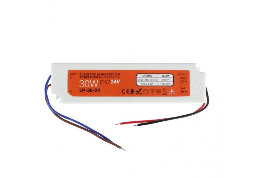 Transformateur étanche compact 24V 30W IP67 - LP-30-24 - Barcelona LED