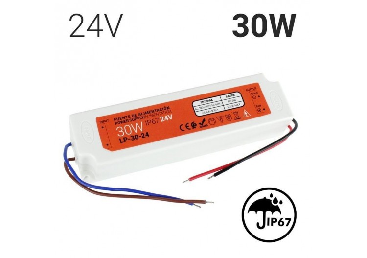 Transformateur étanche compact 24V 30W IP67 - LP-30-24 - Barcelona LED 2