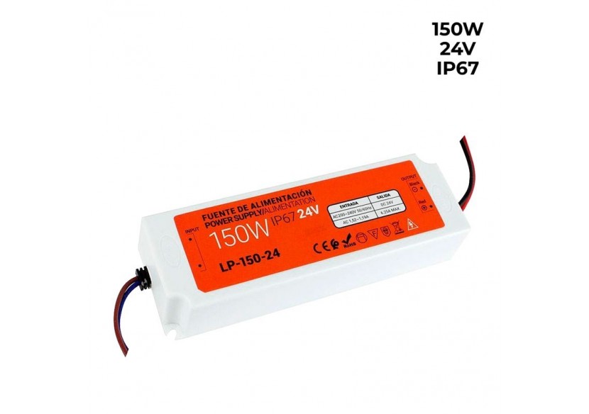 Transformateur étanche compact 24V 150W IP67 - LP-150-24 - Barcelona LED