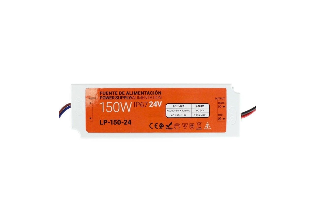 Transformateur étanche compact 24V 150W IP67 - LP-150-24 - Barcelona LED