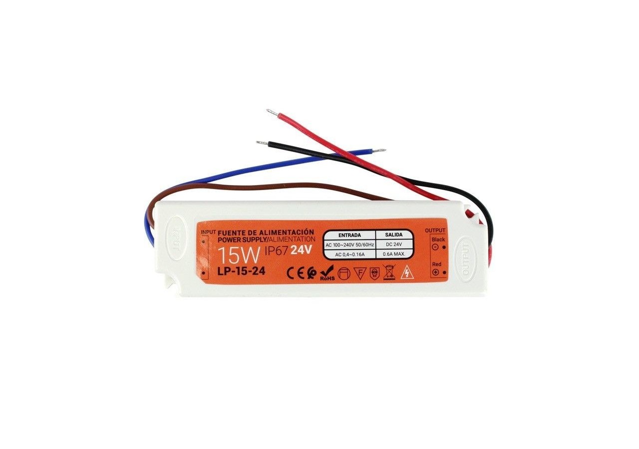 Transformateur étanche compact 24V 15W IP67 - LP-15-24 - Barcelona LED