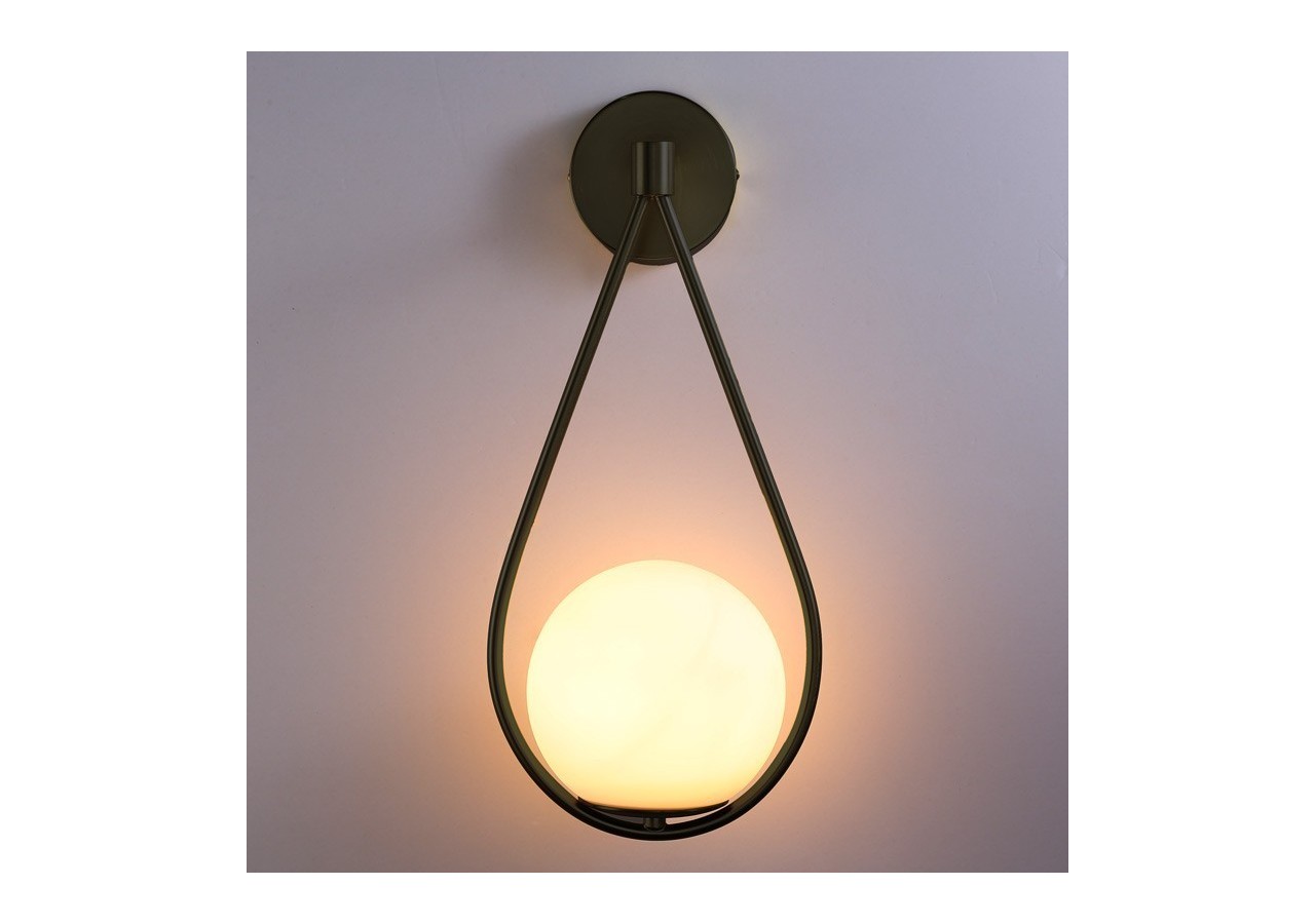 Applique murale globe en verre "Clara" - E14 - LD1005-N - Barcelona LED