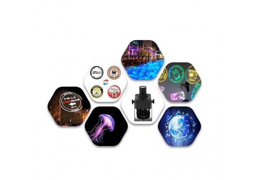 Projecteur de logo LED GOBO 100W rotatif extérieur - IP65 - BLP100E-R - Barcelona LED