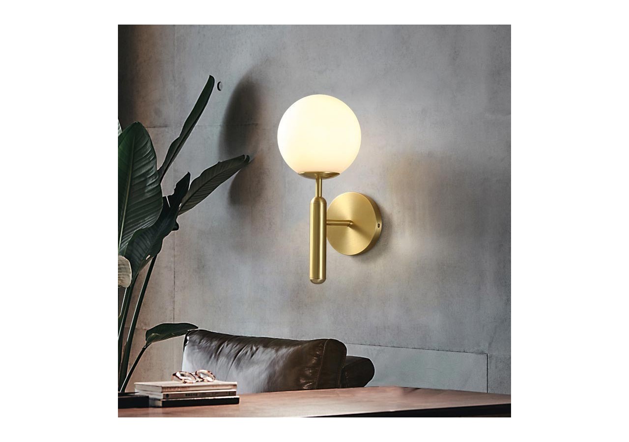 Applique murale globe en verre "Elsa" - E14 - LD1004-D - Barcelona LED