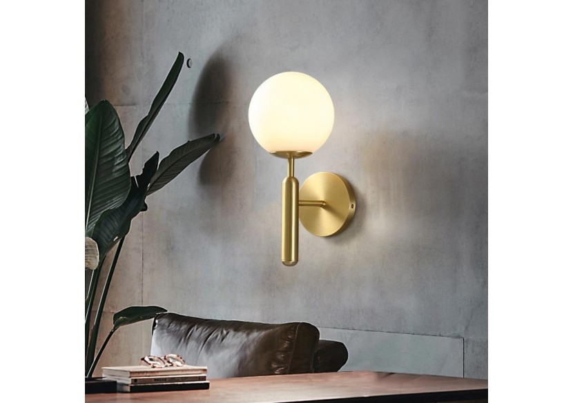 Applique murale globe en verre "Elsa" - E14 - LD1004-D - Barcelona LED