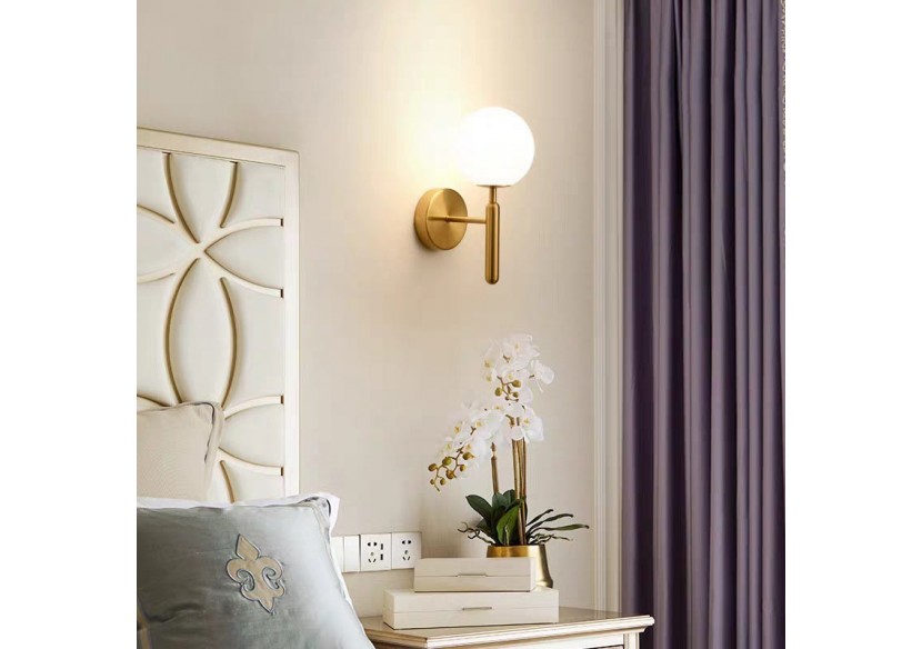 Applique murale globe en verre "Elsa" - E14 - LD1004-D - Barcelona LED