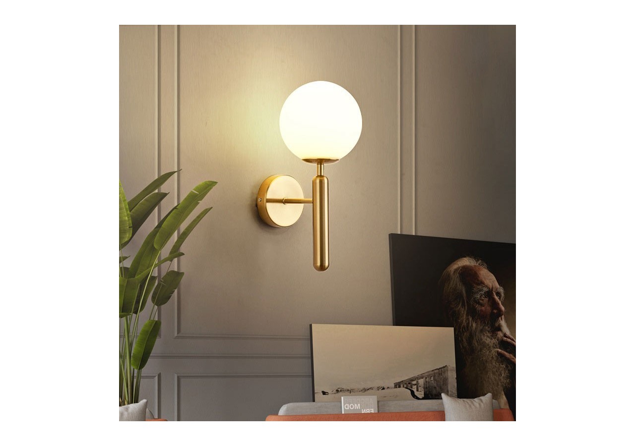 Applique murale globe en verre "Elsa" - E14 - LD1004-D - Barcelona LED