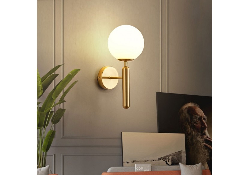 Applique murale globe en verre "Elsa" - E14 - LD1004-D - Barcelona LED