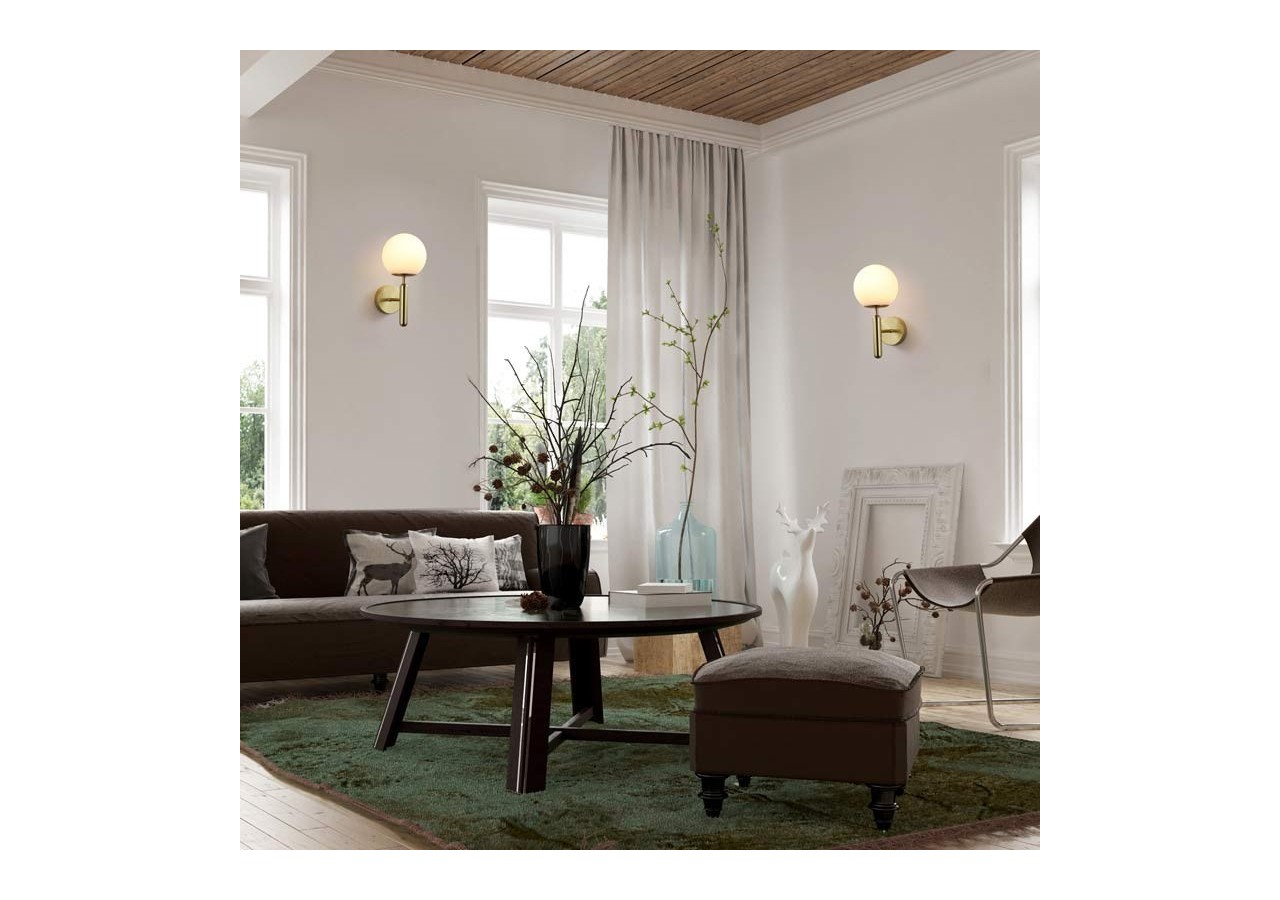 Applique murale globe en verre "Elsa" - E14 - LD1004-D - Barcelona LED