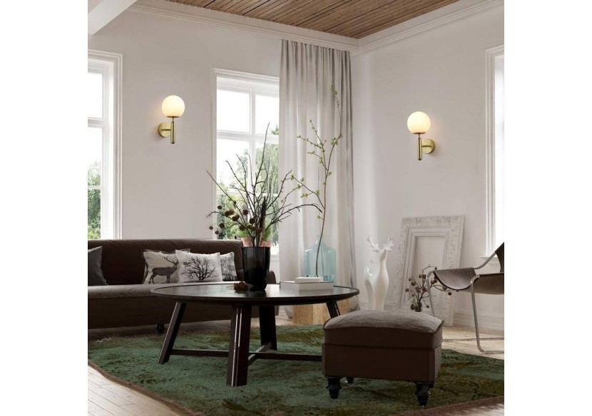 Applique murale globe en verre "Elsa" - E14 - LD1004-D - Barcelona LED