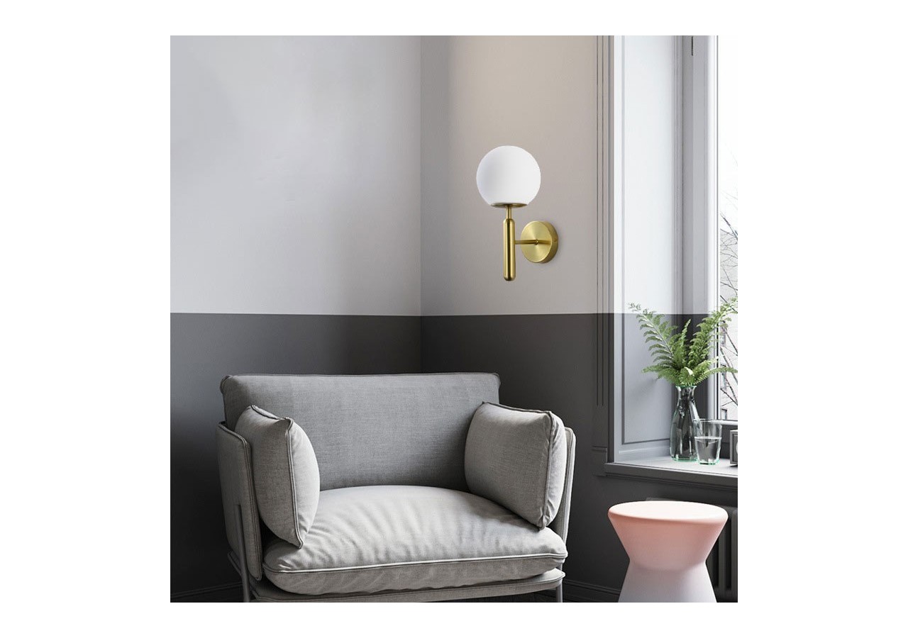 Applique murale globe en verre "Elsa" - E14 - LD1004-D - Barcelona LED