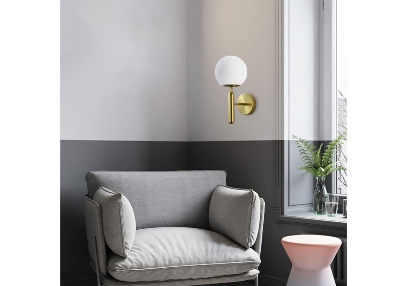 Applique murale globe en verre "Elsa" - E14 - LD1004-D - Barcelona LED