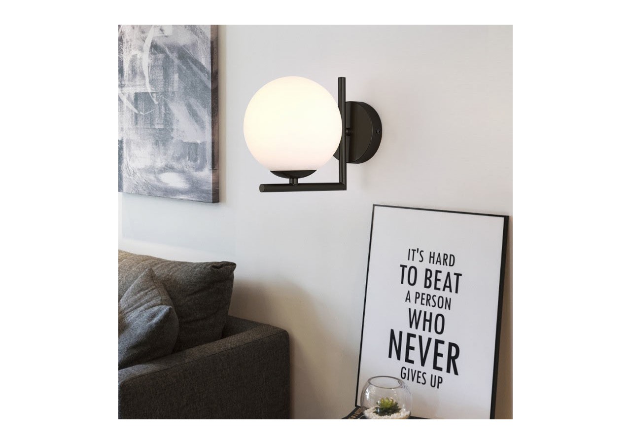 Applique murale globe en verre "Margaret" - LD1001-N - Barcelona LED