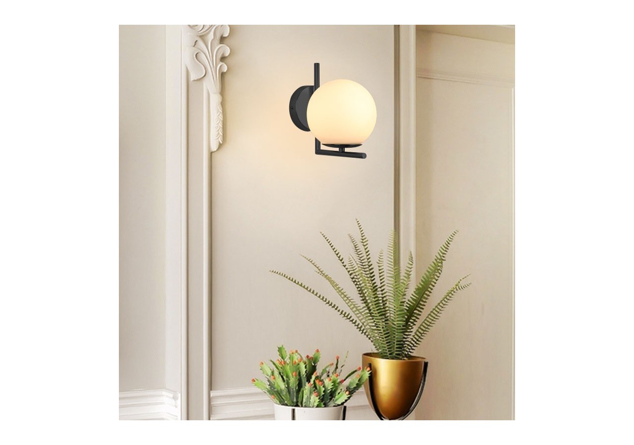 Applique murale globe en verre "Margaret" - LD1001-N - Barcelona LED