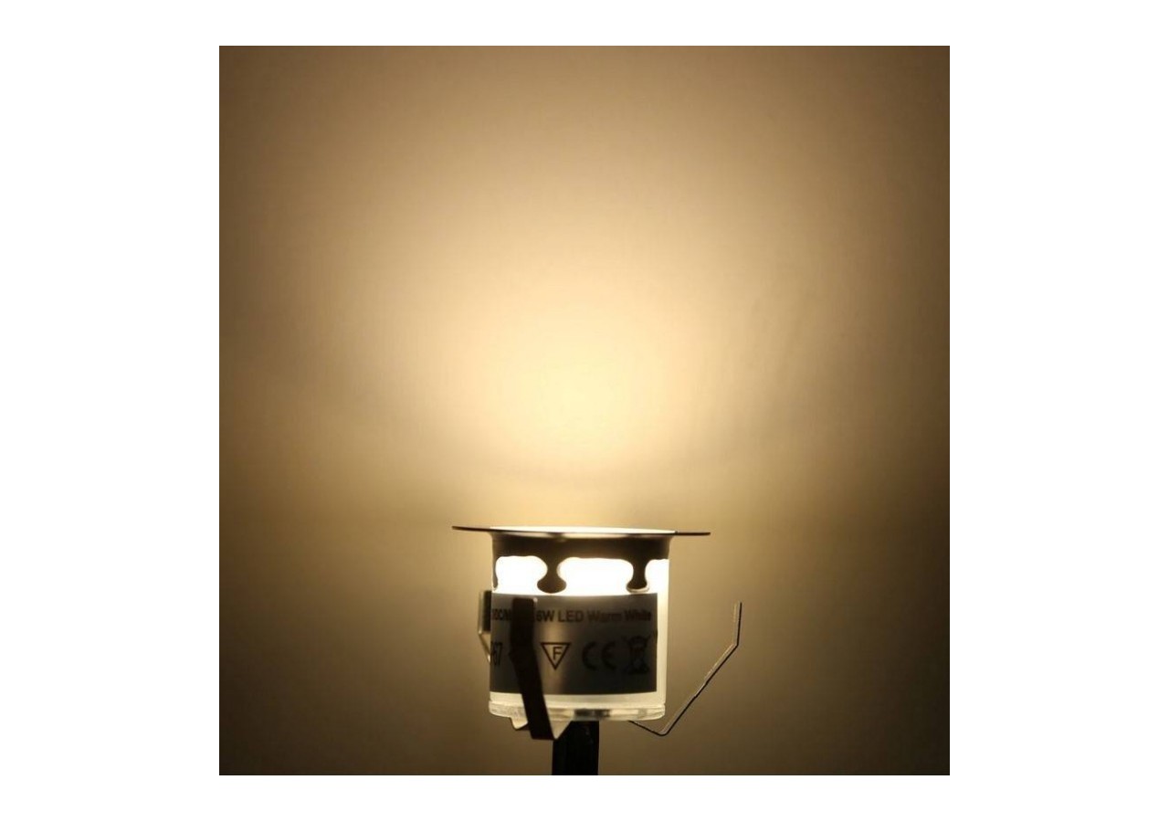 Kit 6 spots LED encastrés au sol 0,3W 12V-DC IP67 - BA50004-BC - Barcelona LED