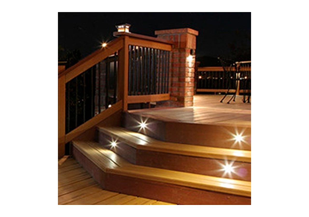 Kit 6 spots LED encastrés au sol 0,3W 12V-DC IP67 - BA50004-BC - Barcelona LED