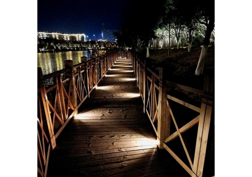 Kit 6 spots LED encastrés au sol 0,3W 12V-DC IP67 - BA50004-BC - Barcelona LED