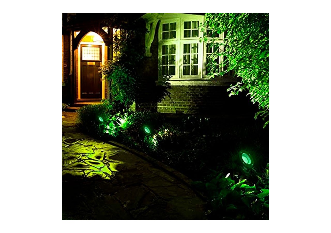 Kit Piquet de jardin + Ampoule GU10 LED 5W en vert - B1942-GU10-VE - Barcelona LED