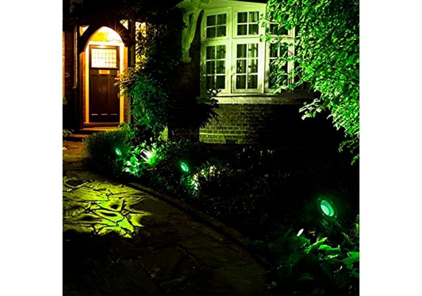 Kit Piquet de jardin + Ampoule GU10 LED 5W en vert - B1942-GU10-VE - Barcelona LED