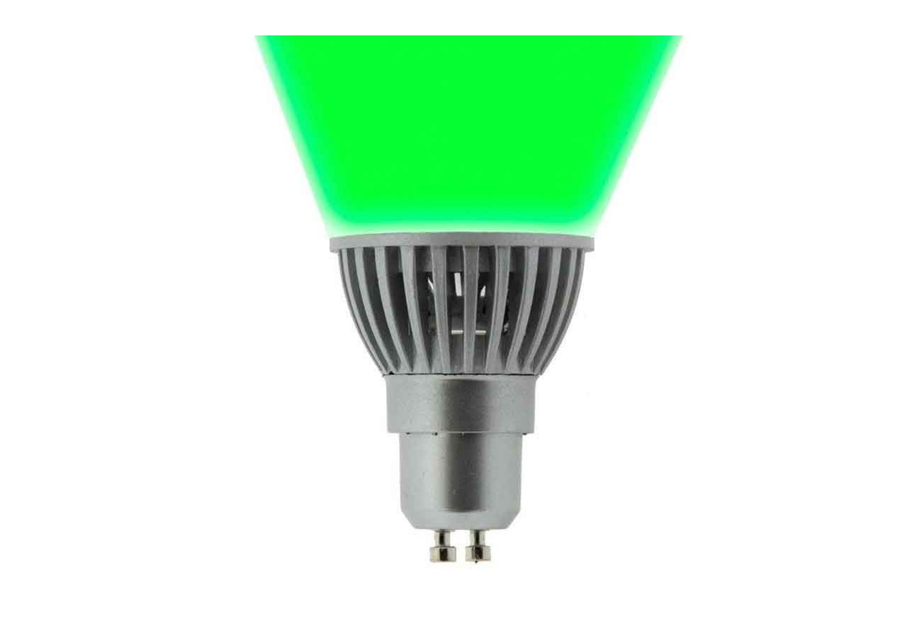 Kit Piquet de jardin + Ampoule GU10 LED 5W en vert - B1942-GU10-VE - Barcelona LED