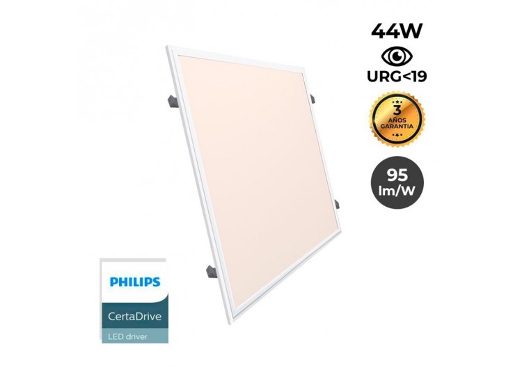 Panneau LED 60x60 avec kit encastrable 44W UGR19 Driver Philips - B4295-UGR19-BC - Barcelona LED