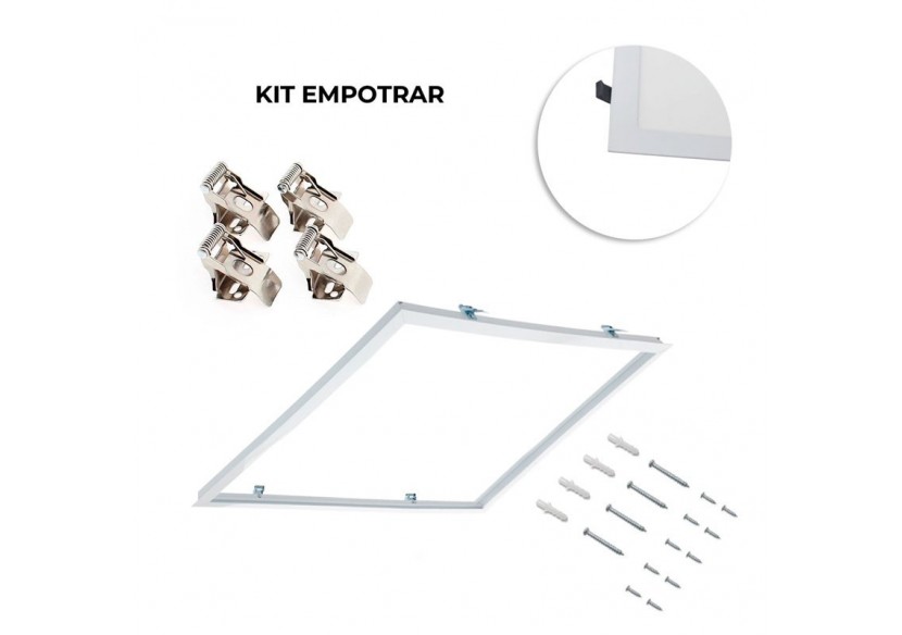 Panneau LED 60x60 avec kit encastrable 44W UGR19 Driver Philips - B4295-UGR19-BC - Barcelona LED
