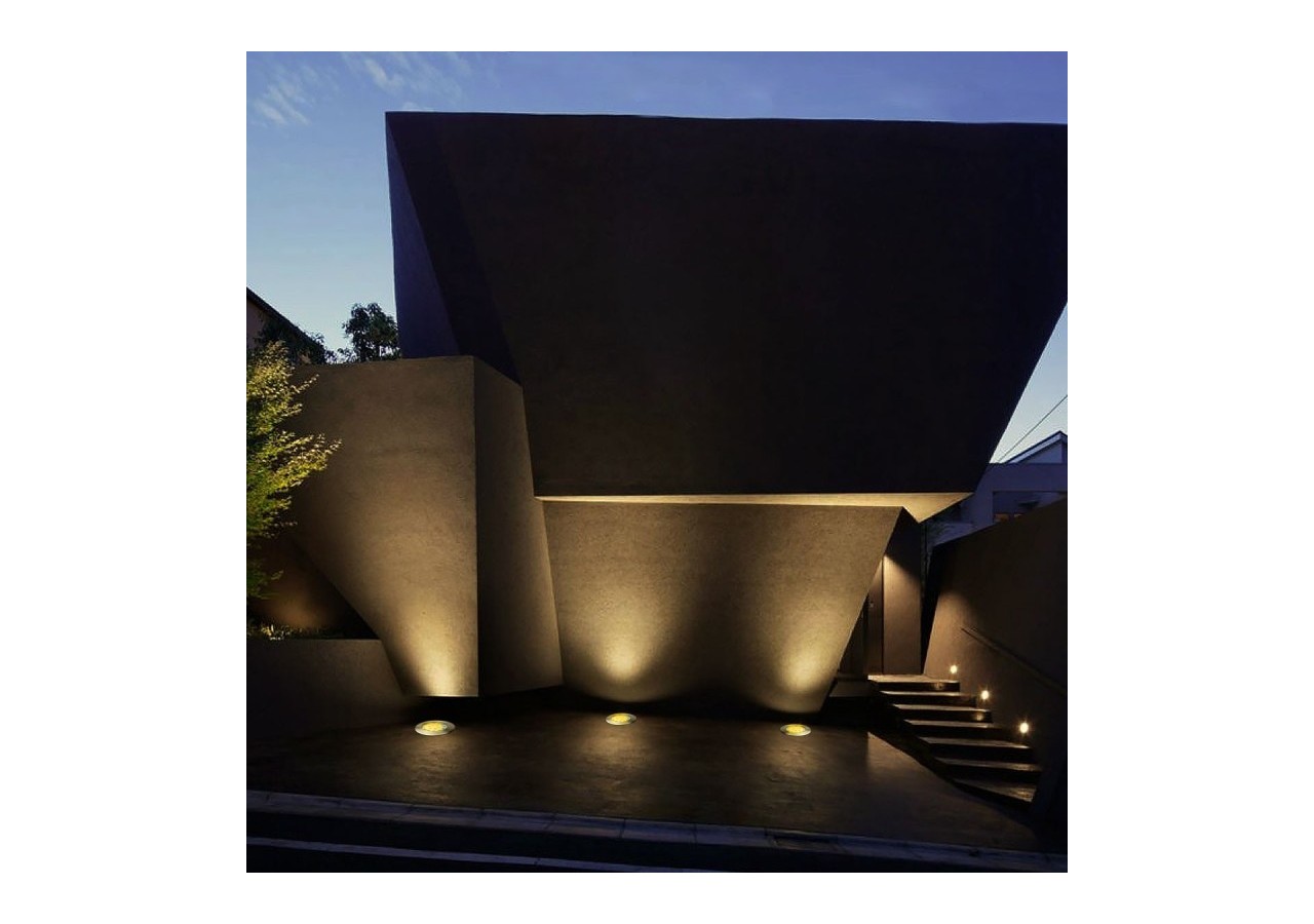 Balise LED encastrable au sol 18W - Blanc chaud - diamètre 21cm- IP67 - 220v - BA50021-BC - Barcelona LED