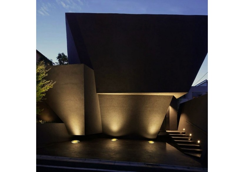 Balise LED encastrable au sol 18W - Blanc chaud - diamètre 21cm- IP67 - 220v - BA50021-BC - Barcelona LED