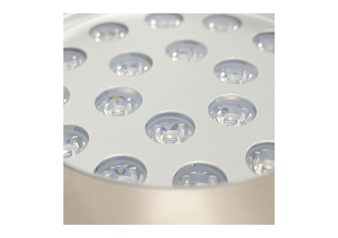 Balise LED encastrable au sol 18W - Blanc chaud - diamètre 21cm- IP67 - 220v - BA50021-BC - Barcelona LED