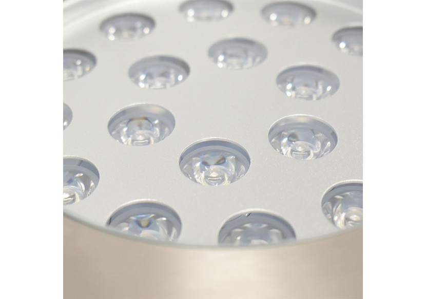 Balise LED encastrable au sol 18W - Blanc chaud - diamètre 21cm- IP67 - 220v - BA50021-BC - Barcelona LED