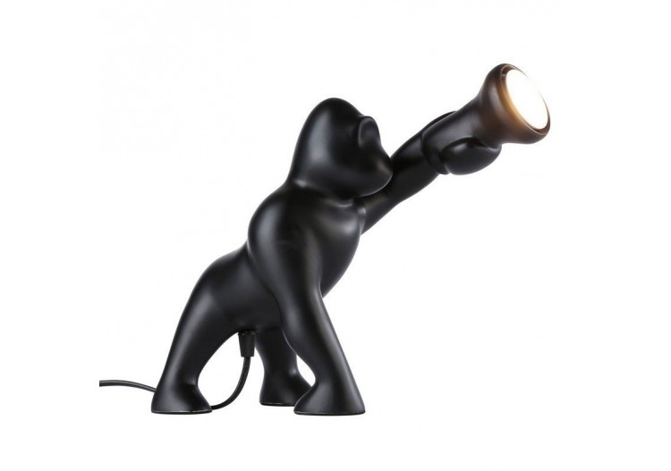Lampe de table gorille en résine "Orangoutan" - L4042-N - Barcelona LED