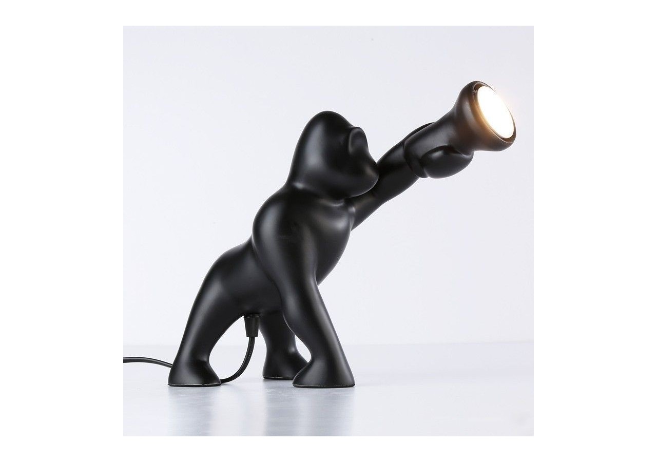 Lampe de table gorille en résine "Orangoutan" - L4042-N - Barcelona LED